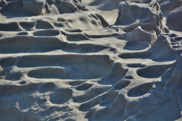 rock formations off shore